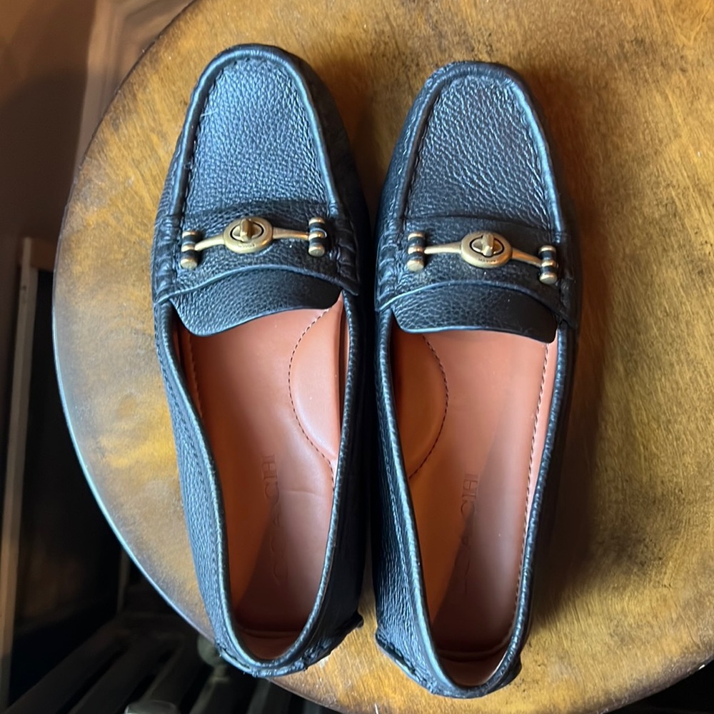 Black Coach loafers/moccasins